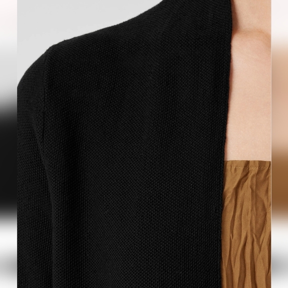 Eileen Fisher Organic Linen Blend Knit Cardigan - Picture 4 of 10